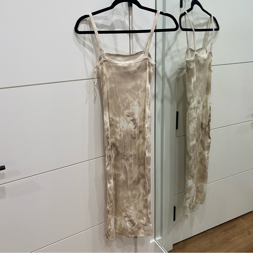 Zara cotton ribbed tie dye tank dress - Picture 6 of 7